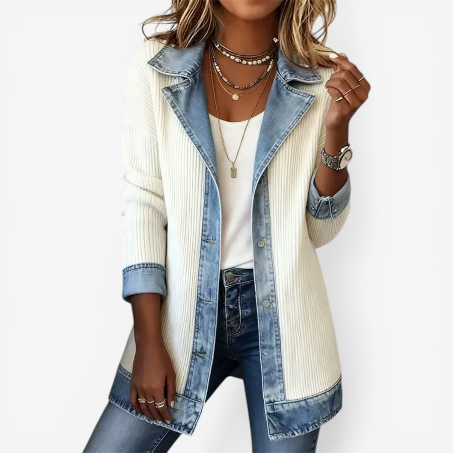Liv - Chaqueta Denim Relajada