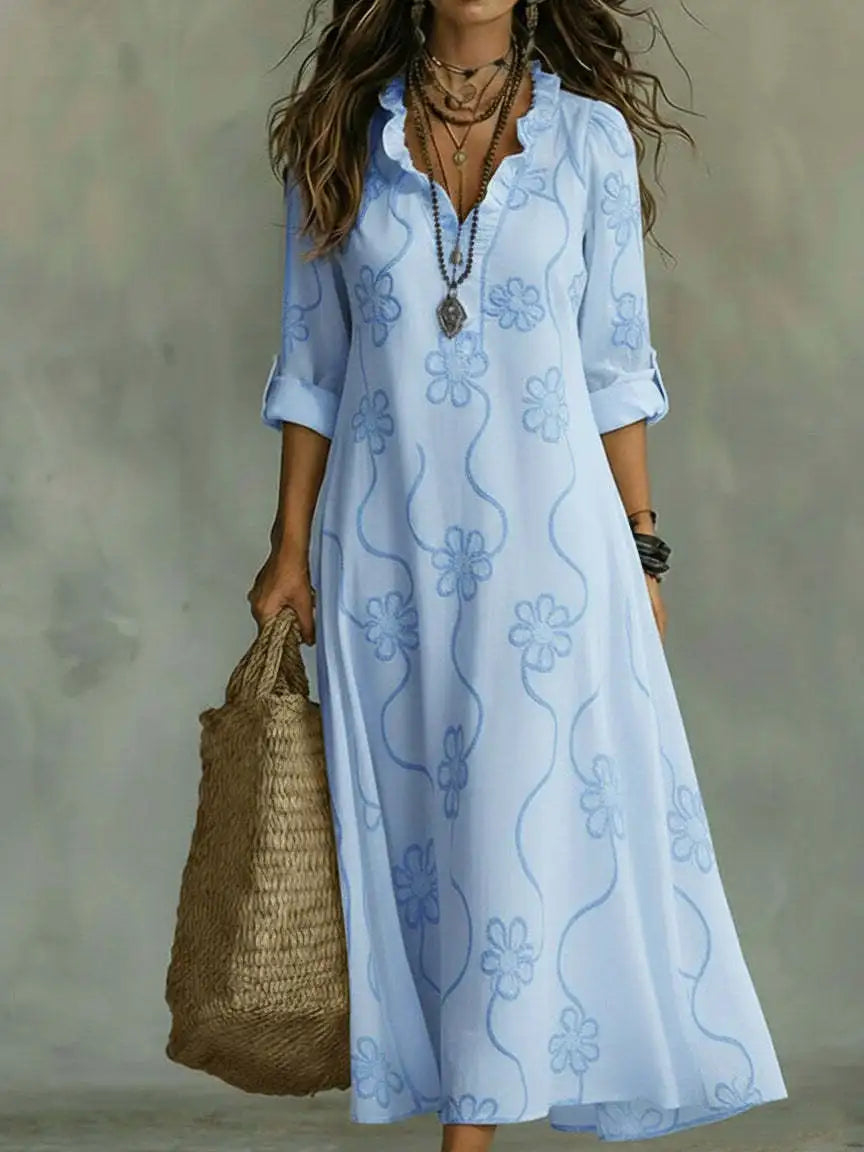 Bonifacia™ Vestido Largo de Lino