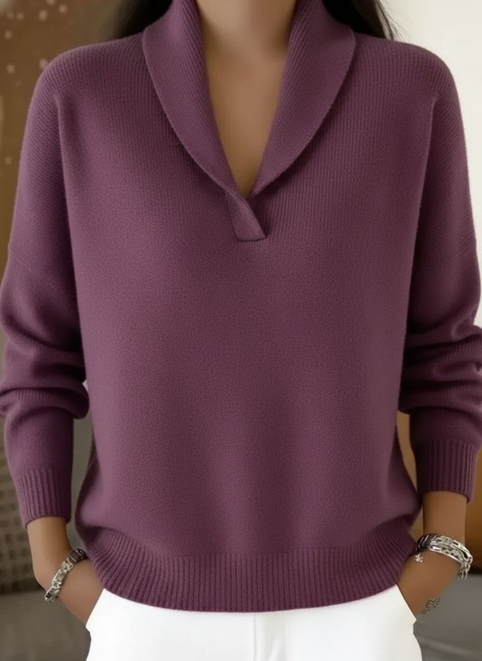 Antonine™ - Jersey de Cuello en V