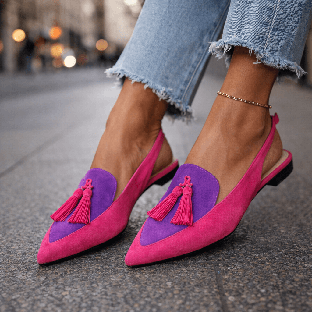 Eliza - Sandalias con Tiras y Borlas