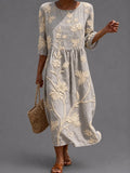 Vestido informal de mujer con estampado floral.