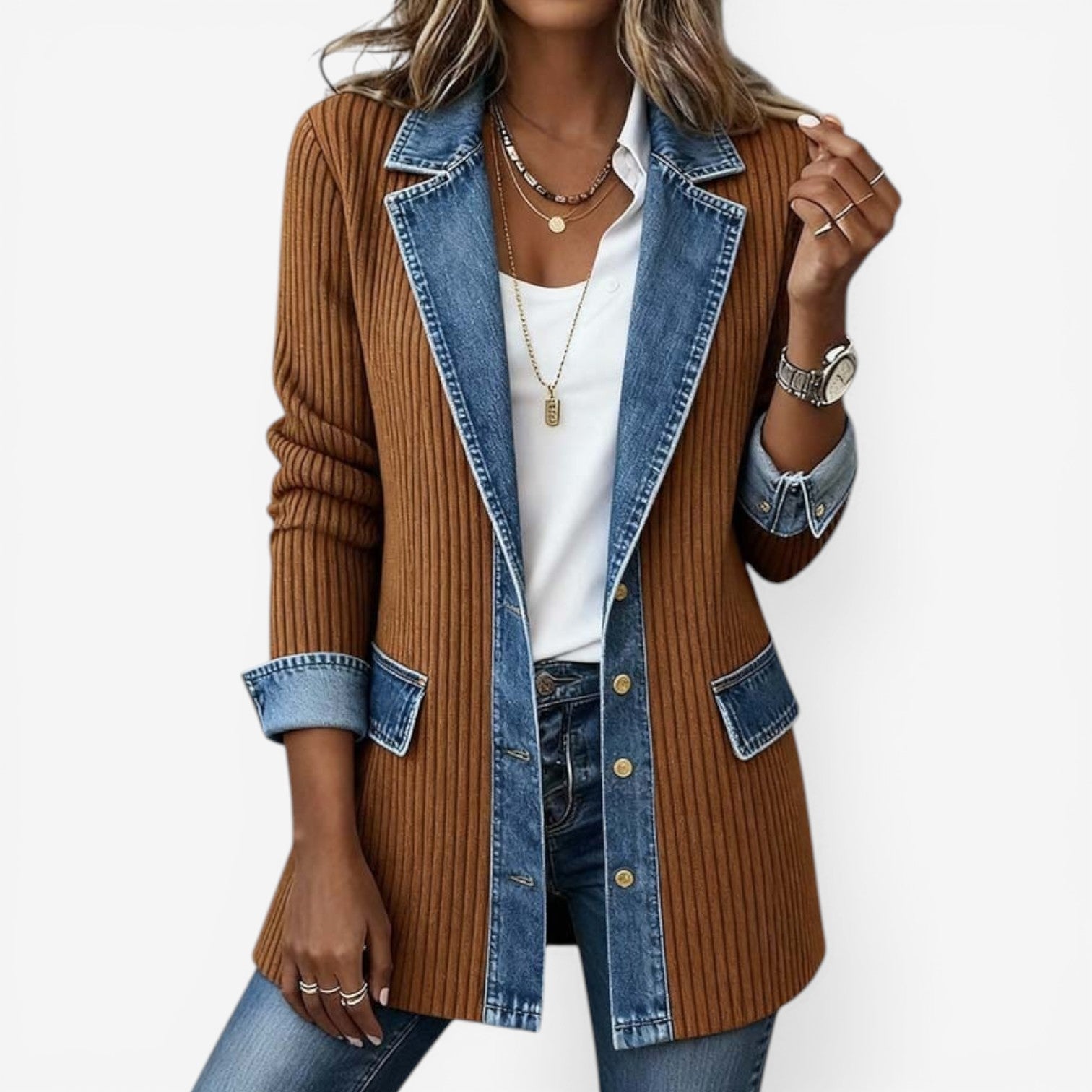 Liv - Chaqueta Denim Relajada