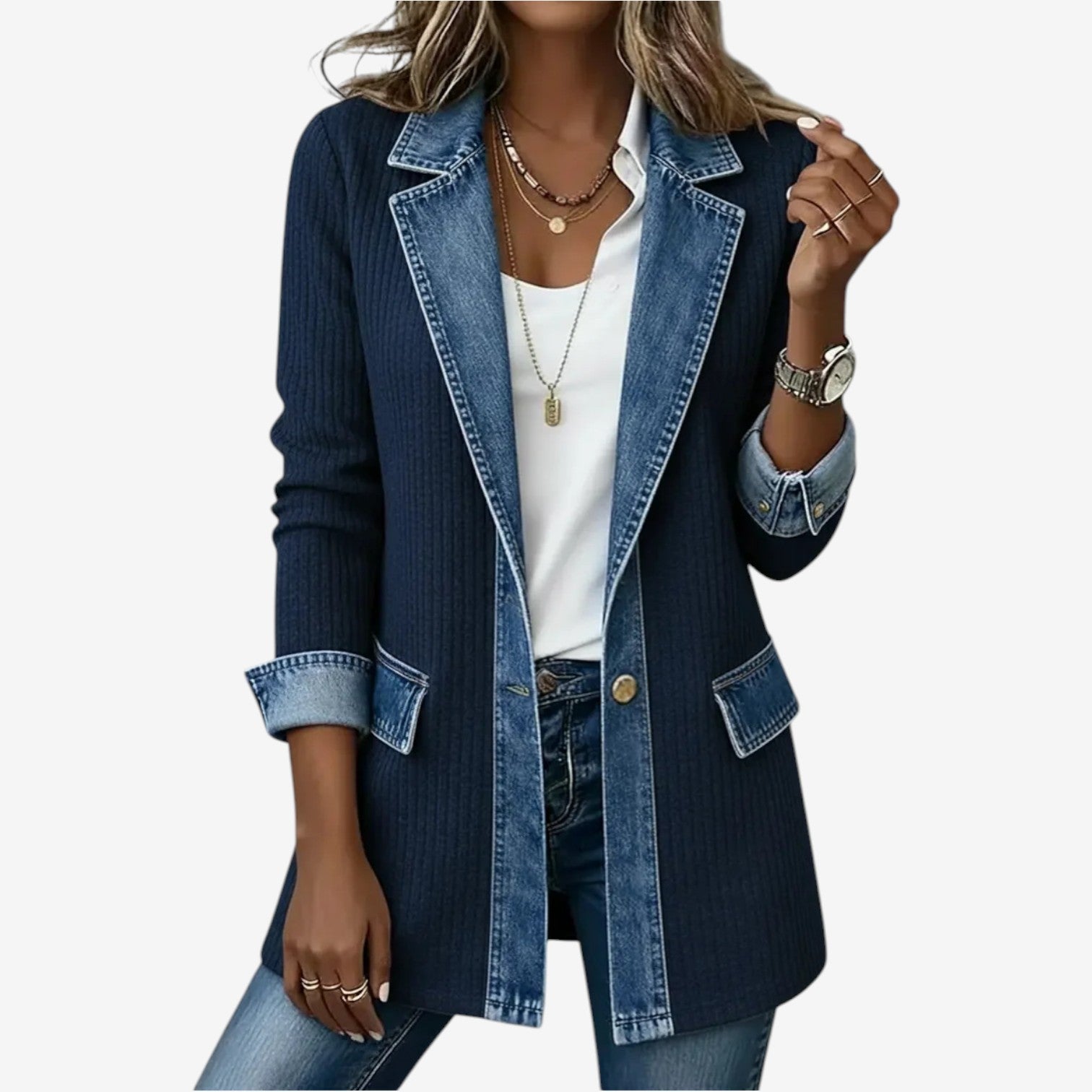 Liv - Chaqueta Denim Relajada