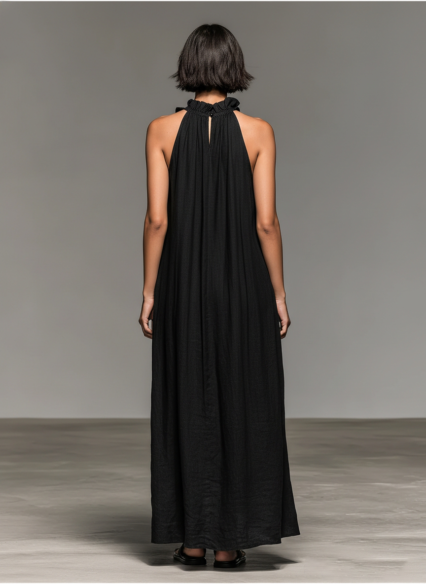 Lua - Vestido Maxi con Bolsillos
