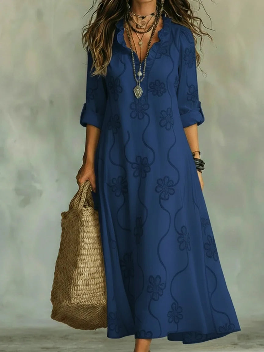 Bonifacia™  Vestido Largo de Lino