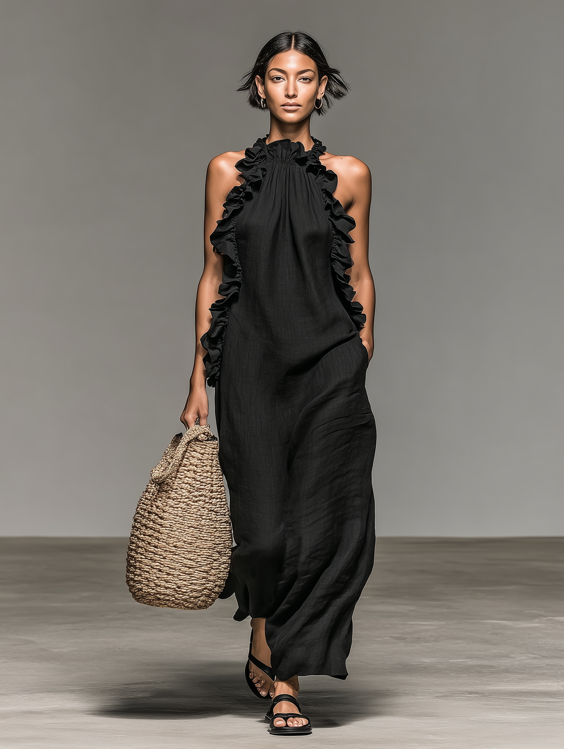 Lua - Vestido Maxi con Bolsillos